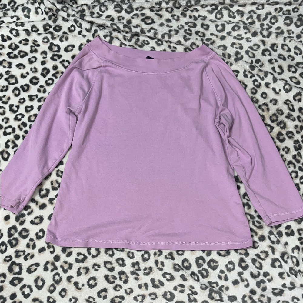 GAP Lilac 3/4 Sleeve Women's Top